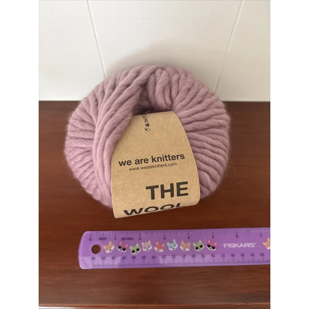 We Are Knitters Yarn - The Wool - Mauve - 100% Wool chunky yarn ball NEW - Picture 2 of 8